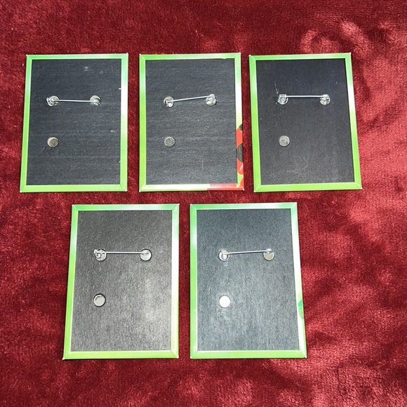 5 Disney Pixar “A Bug’s Life” Original Movie Promo Collectible Square Pin Set - Picture 2 of 2